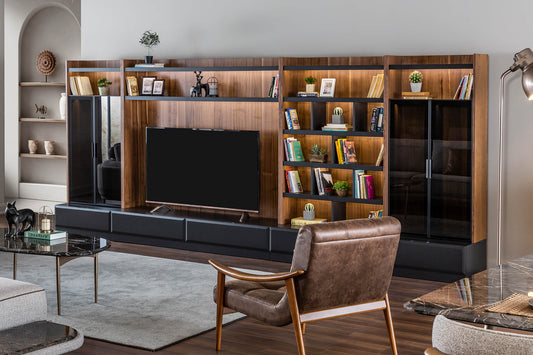 Indigo Kitaplık TV Ünitesi