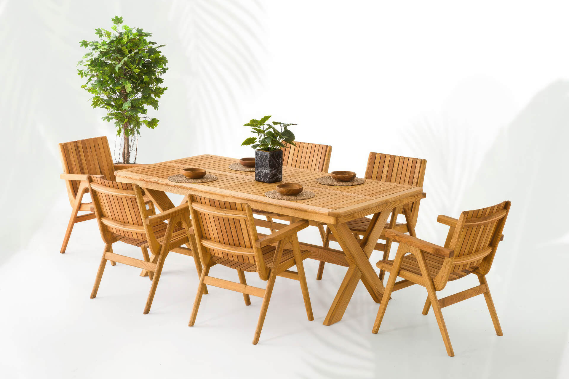 Plus Natural Bahçe Yemek Takımı